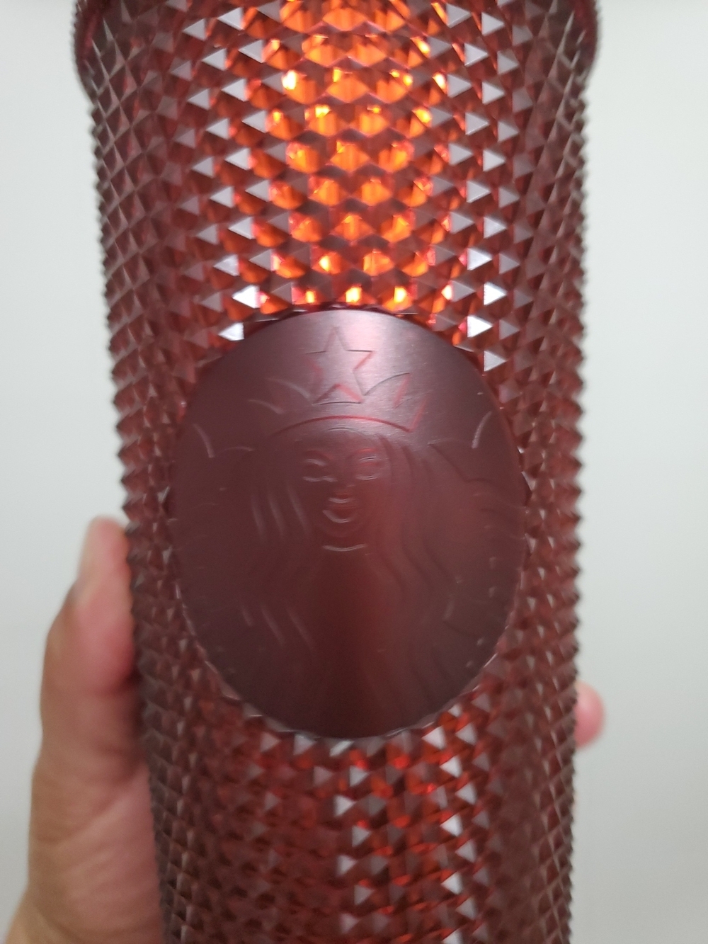 Starbucks Deep Burgundy Textured Tumbler